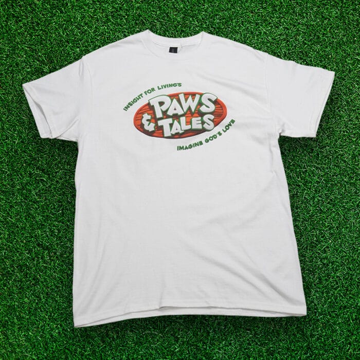 Paws & Tales Kids White T-Shirt - Image 2