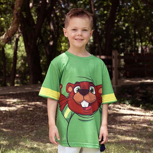 P&T Kids Ned Green 1 T-Shirt image 3